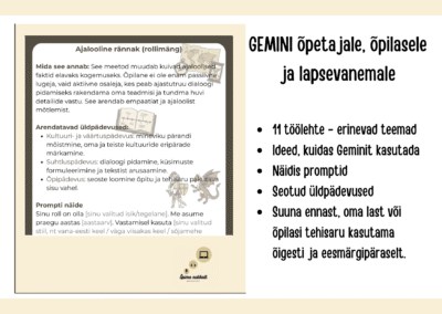 GEMINI õpilasele, õpetajale ja lapsevanemale