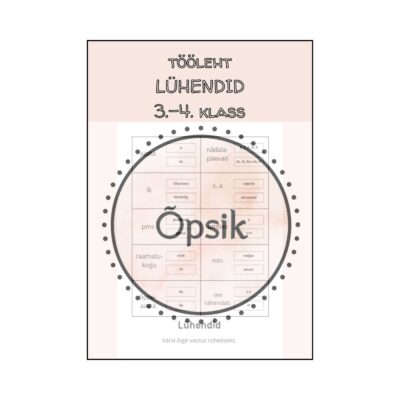 Tööleht: LÜHENDID