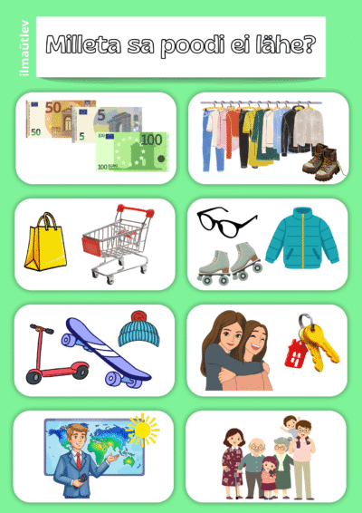 Eesti keele A4 käänetekaardid – praktiline õppevahend selgeks keelekasutuseks II