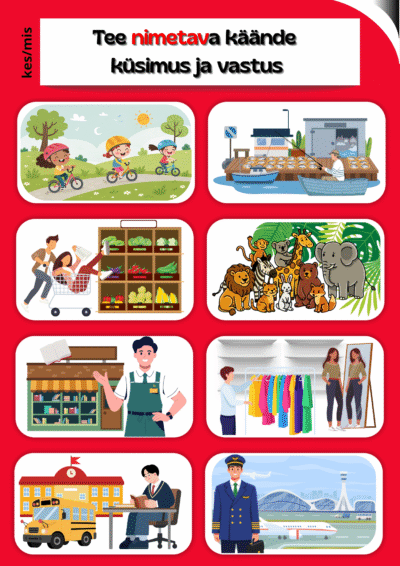 Eesti keele A4 käänetekaardid – praktiline õppevahend selgeks keelekasutuseks III