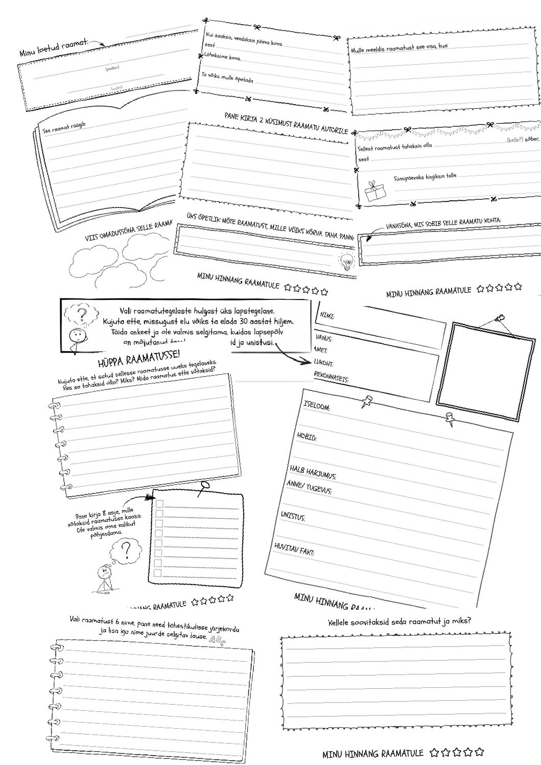 Kodulugemine. Töölehed