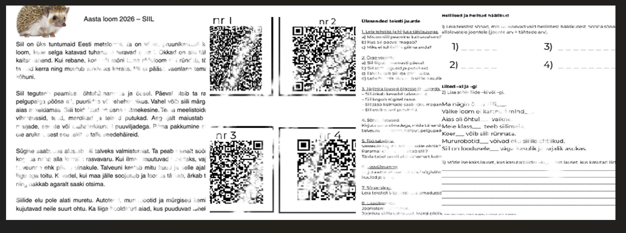 Funktsionaalne lugemine - aasta loom 2026 on siil