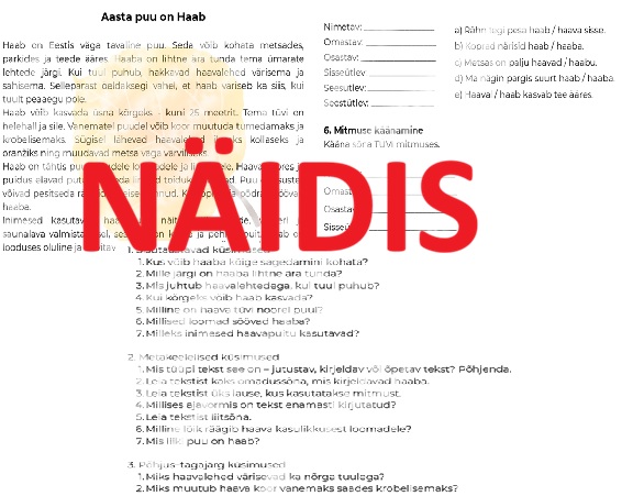 Funktsionaalne lugemine - aasta puu 2026 on haab