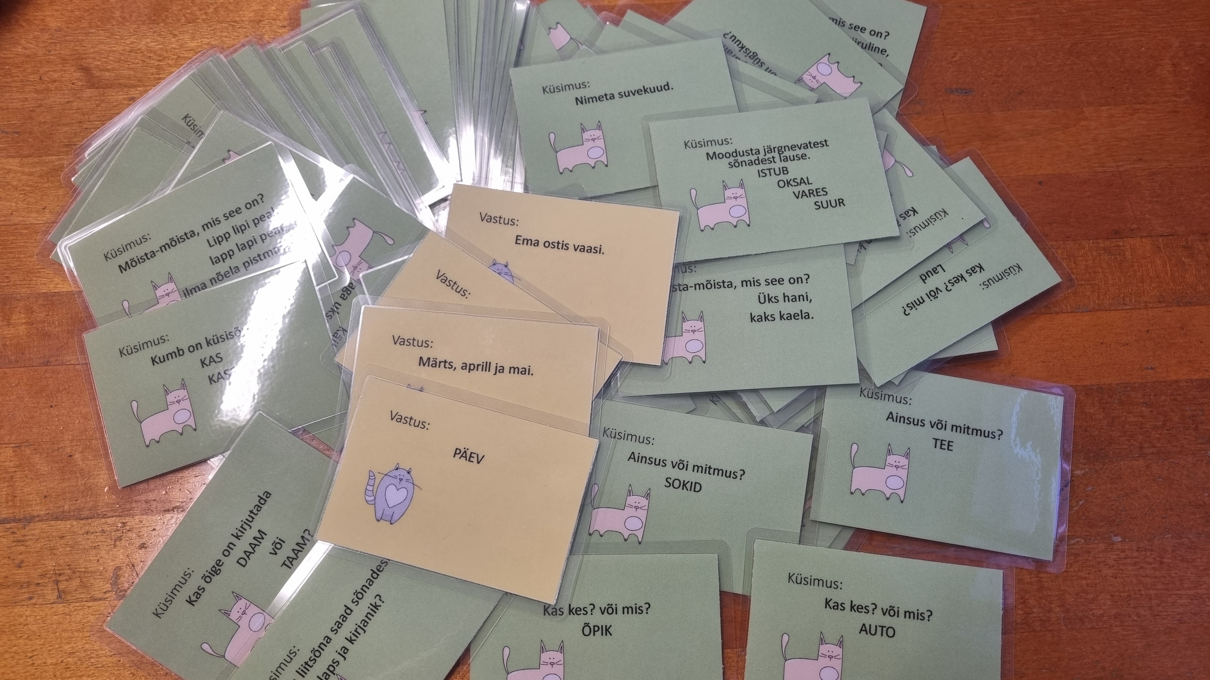 Lauamäng / küsimuste kaardid