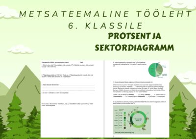 6. klassile tööleht: mets, sektordiagramm ja protsentõpetus