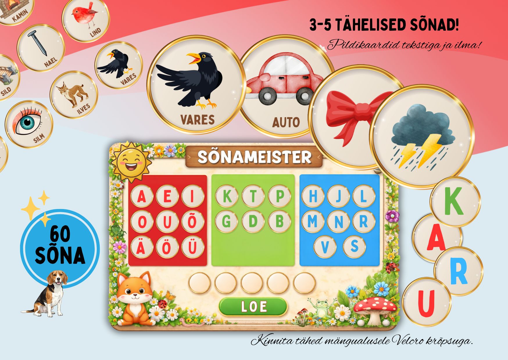 Sõnade moodustamine "SÕNAMEISTER".