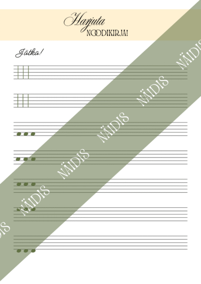 Harjuta - noodid noodijoonestikul