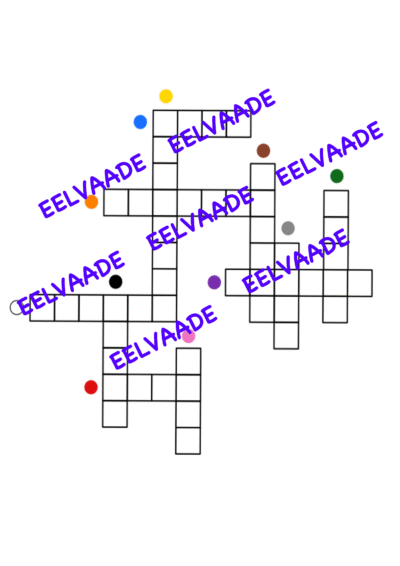 Hispaania keele põhivärvide ristsõna vastustega