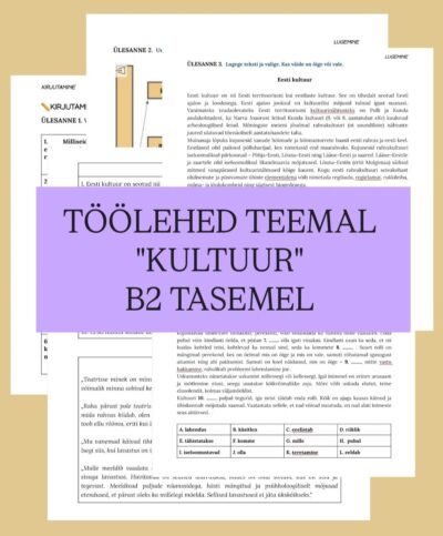 Õppevahend eesti keele B2-taseme eksamiks teemal „Kultuur“