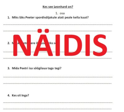 Funktsionaalne lugemine "Kes see Leonhard on?" (Koolibri õpik "Ilus emakeel")