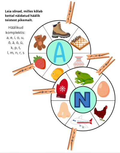 Pesulõksumäng- teistest pikem häälik