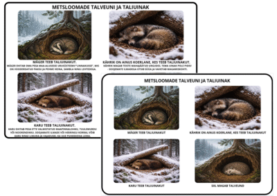 Metsloomade talveuni ja taliuinak - poster