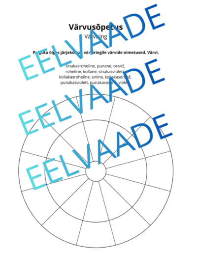 Värvusõpetus - värviring