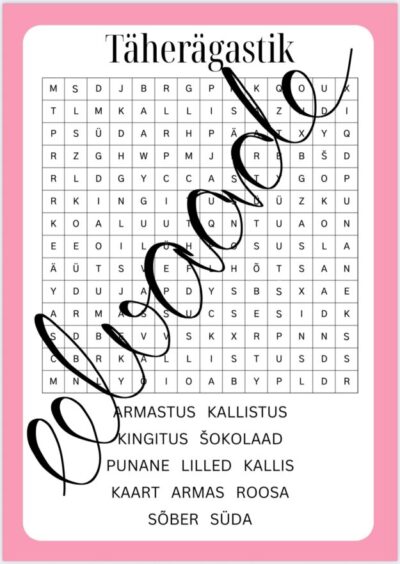 Sõbrapäeva täherägastik