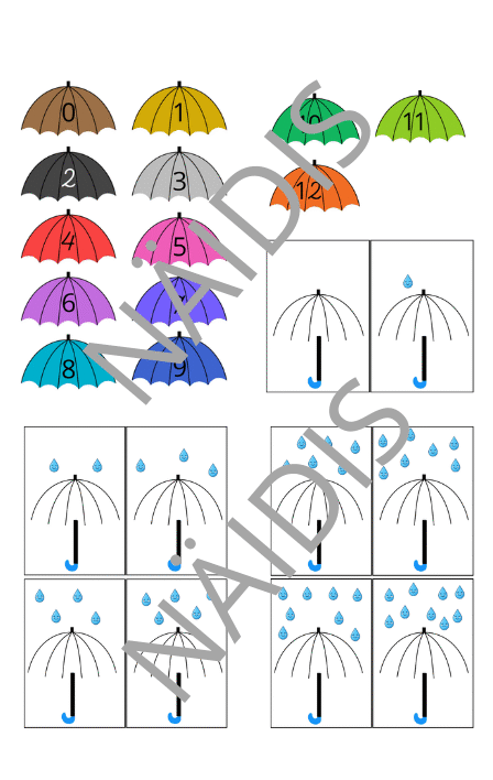 Värvilised vihmavarjud
