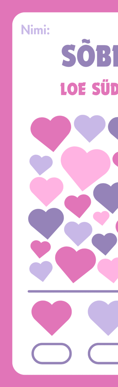 Sõbrapäev. Loenda südamed kokku.