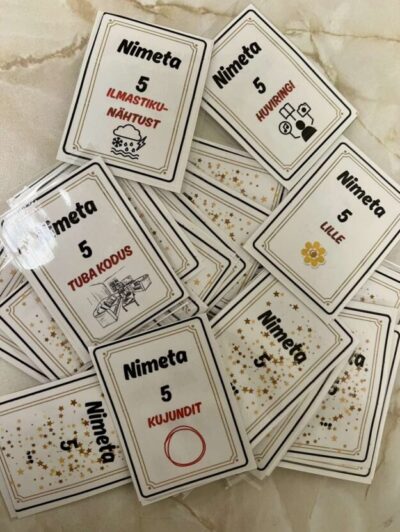 Kaardimäng „Nimeta 5 …“