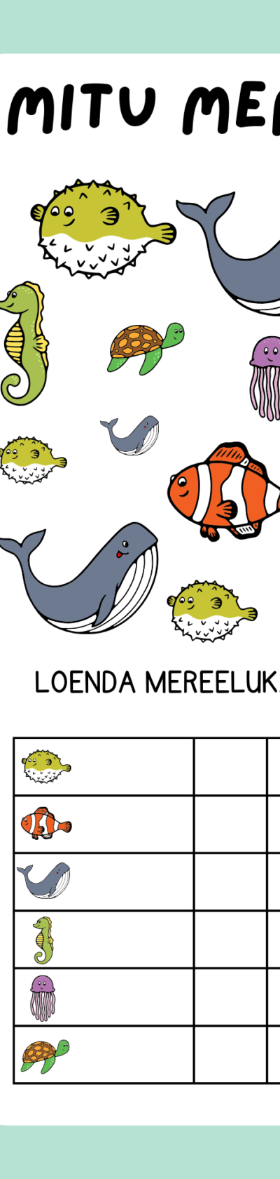 Mitu on? Värvi õige arv ruute!