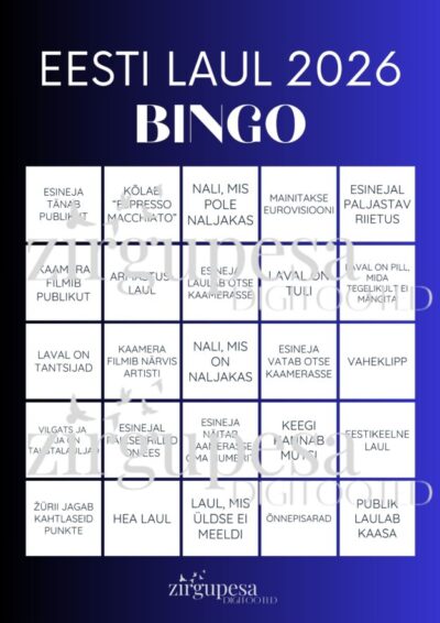 Eesti Laul 2026 BINGO