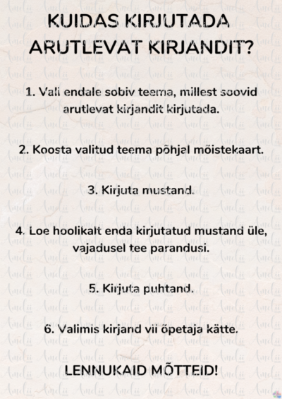 Arutleva kirjandi kirjutamine