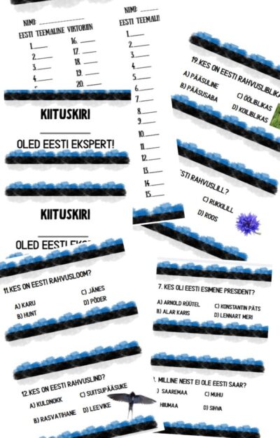 Eesti teemaline viktoriin/liikumismäng