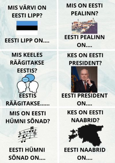 Eesti Vabariik. Viktoriini kaardid.