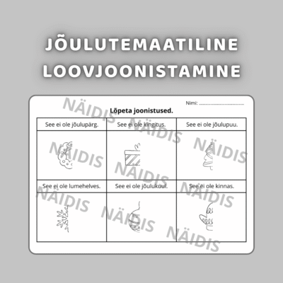 Jõulutemaatiline LOOVJOONISTAMINE