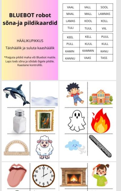 BLUEBOT robot Häälikupikkus