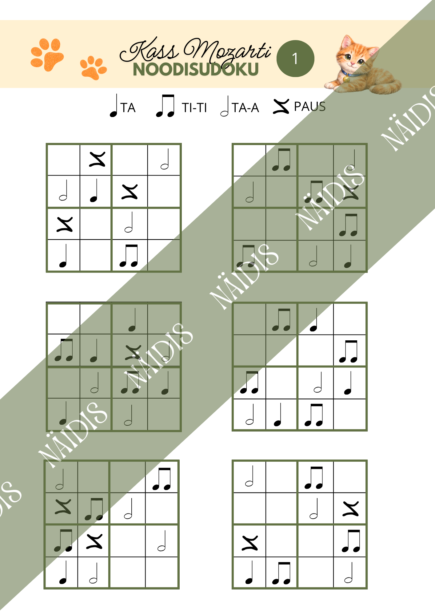 Noodisudokud - ta, ti-ti, ta-a, paus