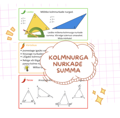 Kolmnurga nurkade summa