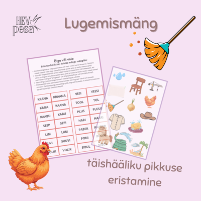 Lugemismäng: täishääliku pikkus