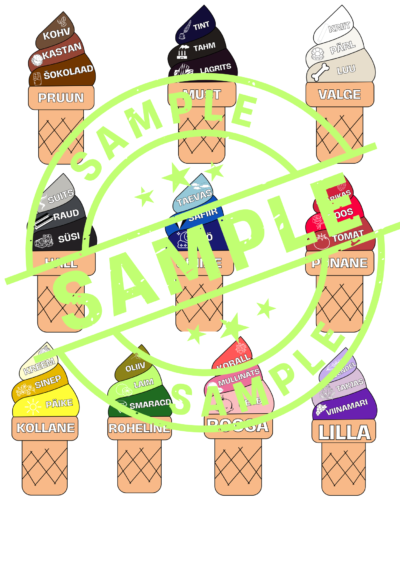 Värvid: erinevad toonid ja liitsõnad (boonusena kaasa värvimislehed!)