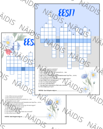 Ristsõna Eesti Vabariik 3