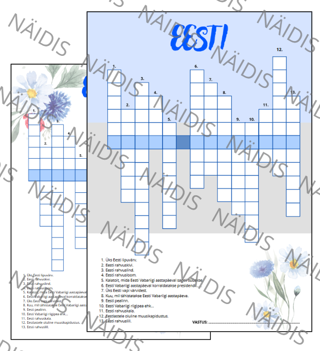 Ristsõna Eesti Vabariik 2