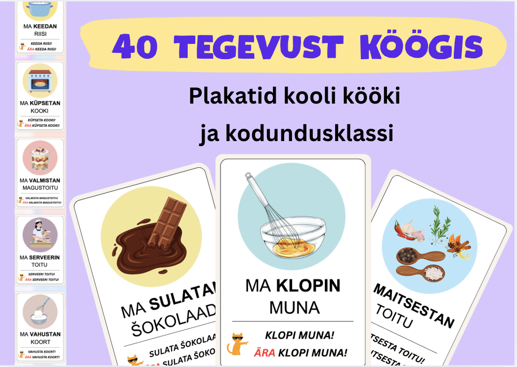 40 TEGEVUST KÖÖGIS - PLAKATID