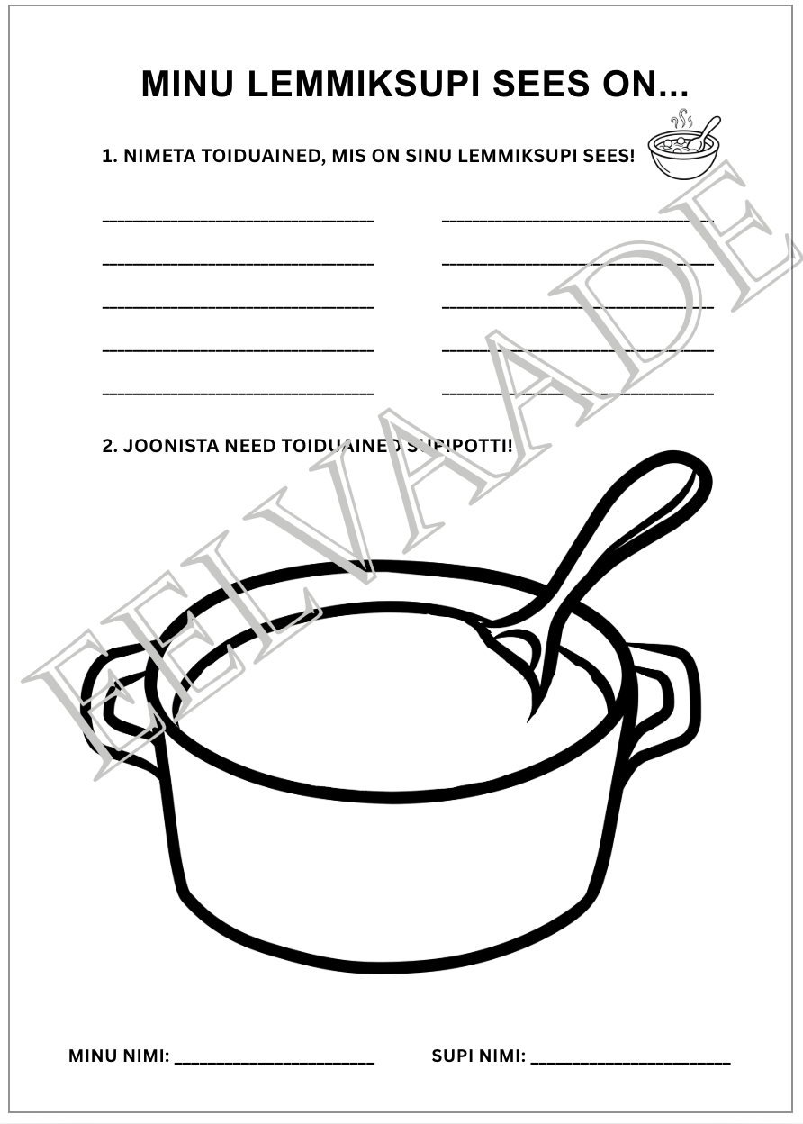 MINU LEMMIKPITSA PEAL ON... Nimeta ja joonista! - Image 3