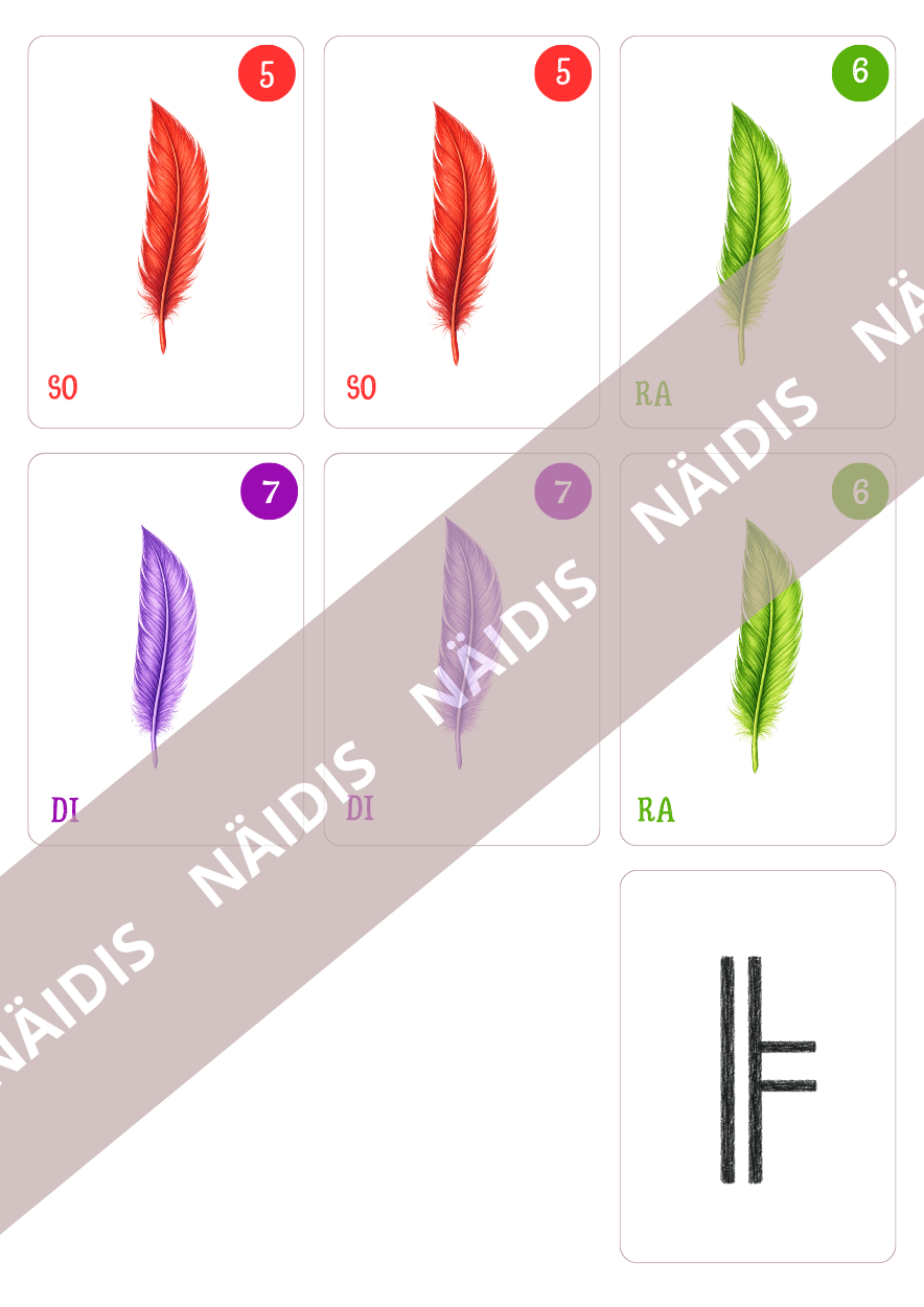 Kaardimäng/memoriin "JO-LE-MI linnud" - Image 4