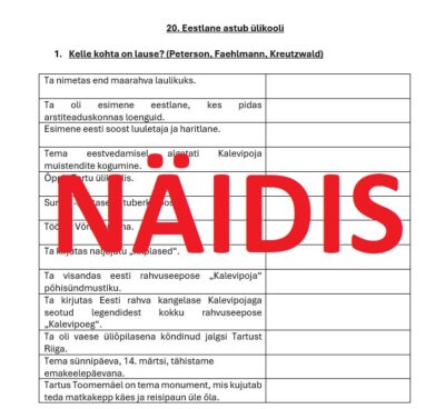 Eestlane astub ülikooli (Mauruse 5. klassi ajalooõpik)