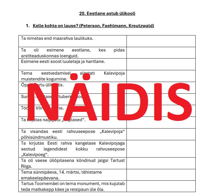 Eestlane astub ülikooli (Mauruse 5. klassi ajalooõpik)