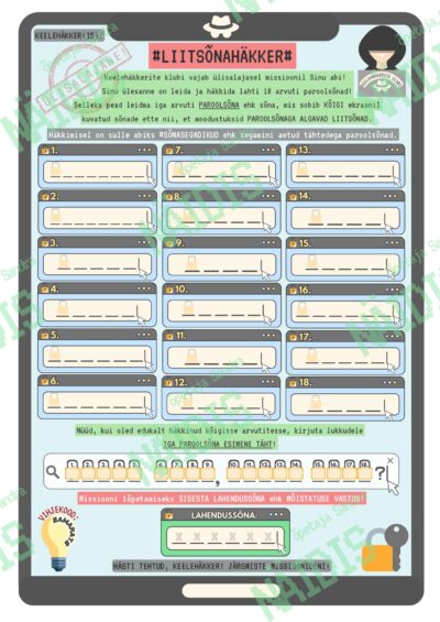 KEELEMISSIOON “LIITSÕNAHÄKKER”