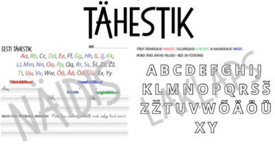 EESTI TÄHESTIK – värvimise ja kirjutamise tööleht