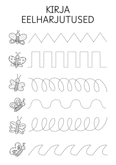 Kirja eelharjutused, loendamine (7 lk)