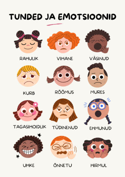 Postrid "Tunded ja emotsioonid" ja "Tunnete termomeeter"