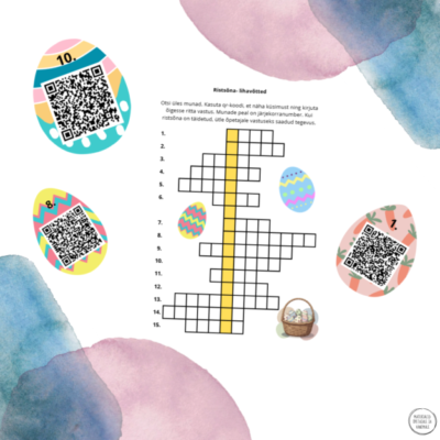 Lihavõtte teemaline ristsõna qr-koodidega