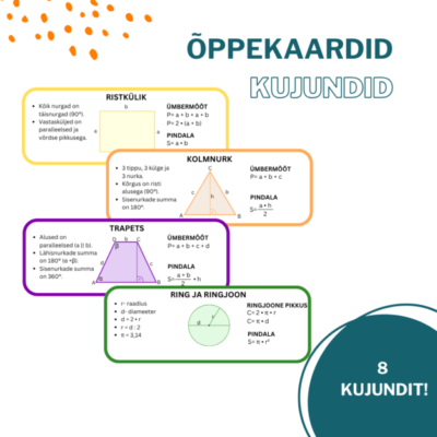 Õppekaardid KUJUNDID