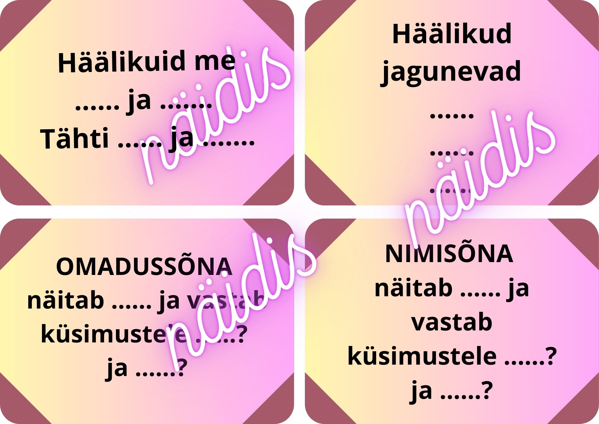 Eesti keele reeglikaardid algklassidele- ÕPIN JA KINNISTAN - Image 2