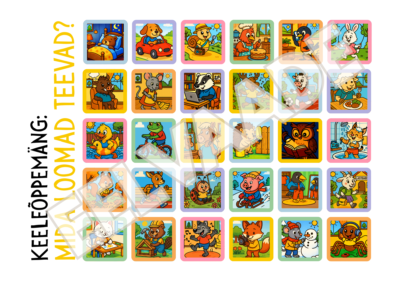 Keeleõppemäng: mida loomad teevad?