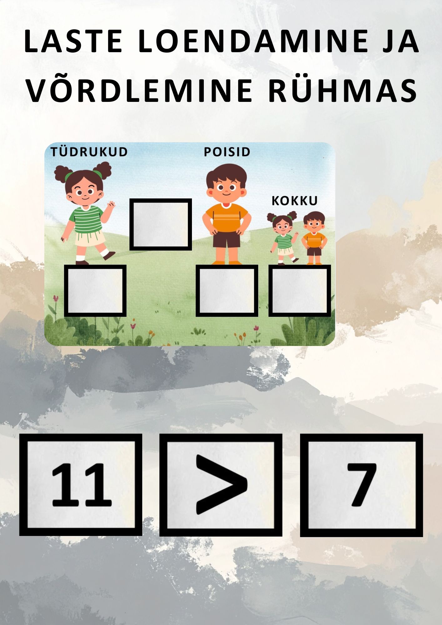 Kes on täna kohal? – Laste loendamine ja võrdlemine rühmas