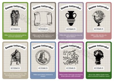 Õppekaardid "Küsi ja koondu" õpilaste grupeerimiseks (24 tk)