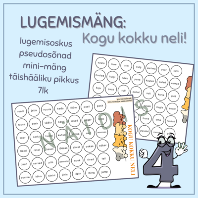 Lugemismäng: kogu kokku neli!
